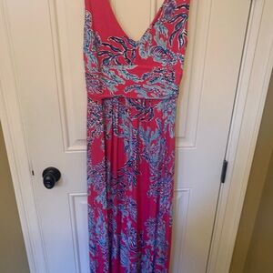 Lilly Pulitzer Pink and Blue Patterned Dress